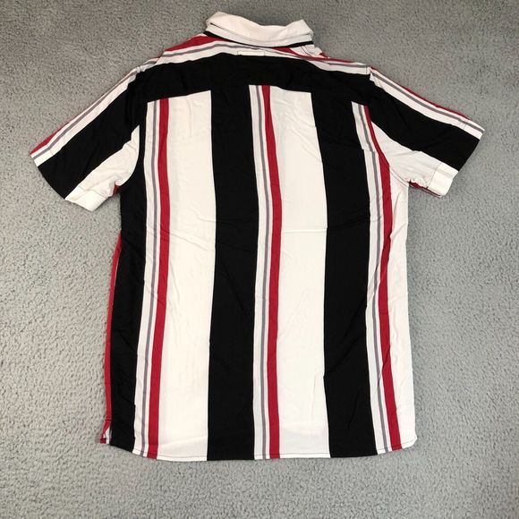 American Eagle Shirt Mens Medium White Striped Button Up Classiccore Preppy - Picture 6 of 9